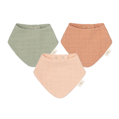 Muslin Bib Set - Rose