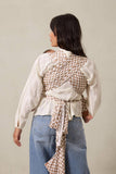 Almondine Chequer Wrap