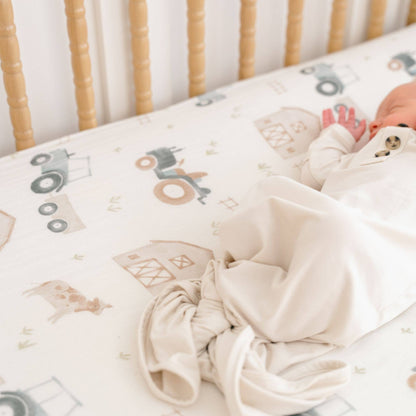 Fitted Crib Sheet - Farmhouse