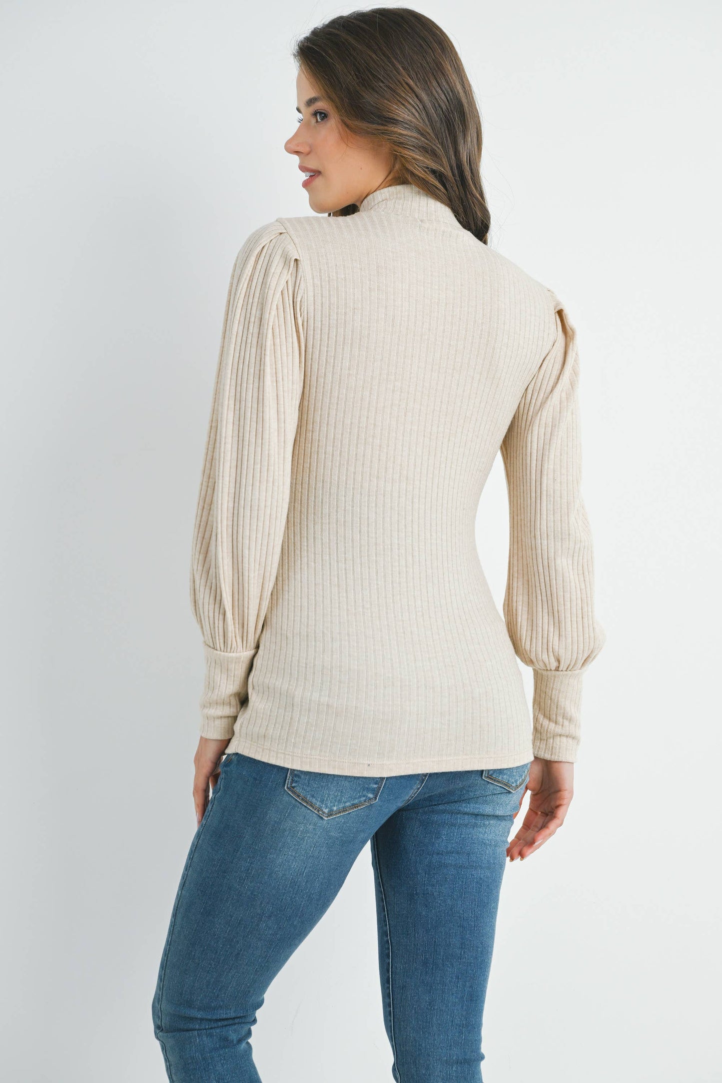 Puff Sleeve Maternity Top