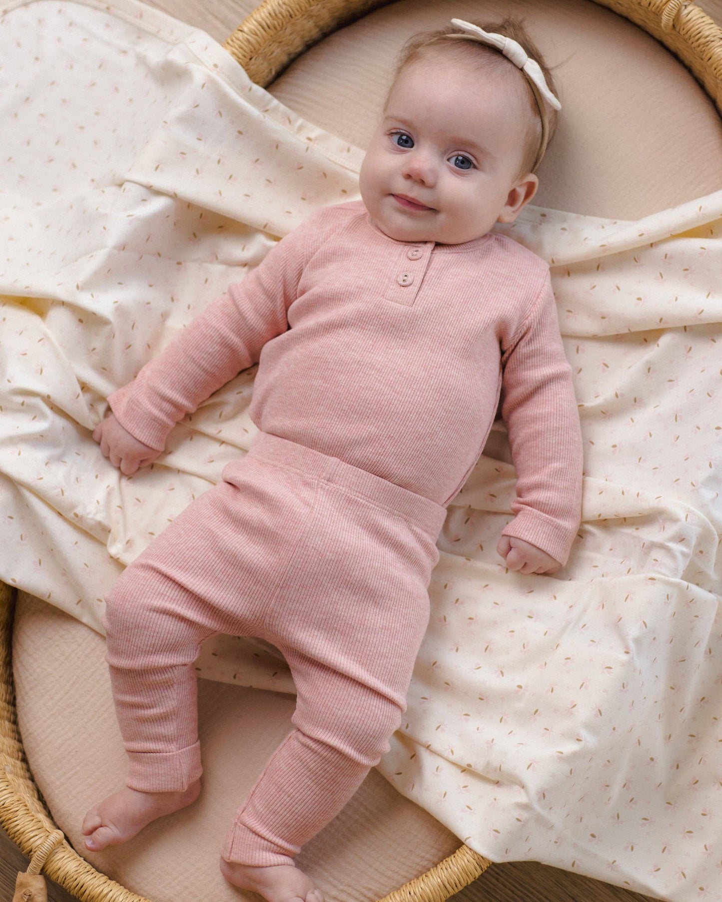 QM Ribbed Set - Rose