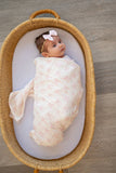Muslin Swaddle Blanket - Pink Bows