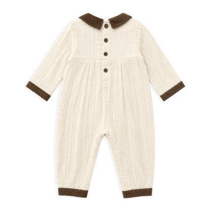 Embroidered Muslin Jumpsuit