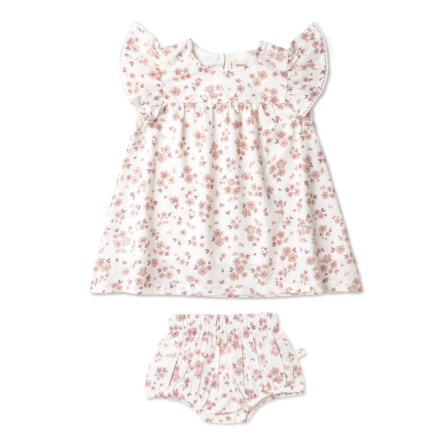 Organic Flutter Dress - Petit Floral