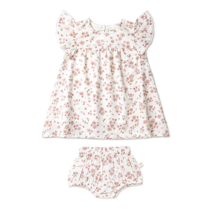 Organic Flutter Dress - Petit Floral