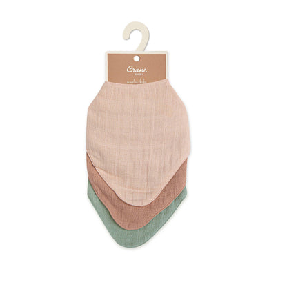 Muslin Bib Set - Rose
