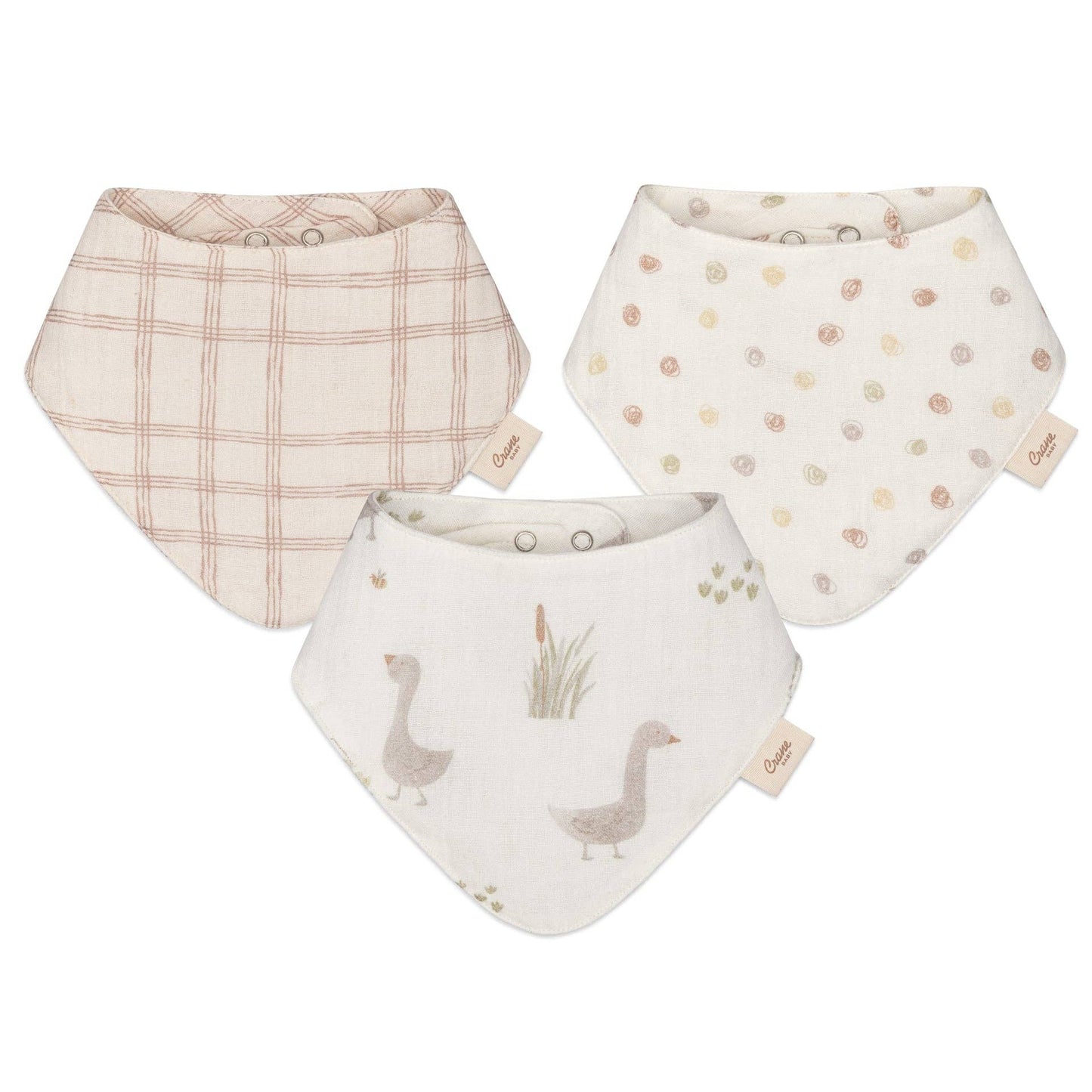Muslin Bib Set - Charlie