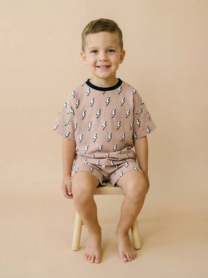 Shorts Set | Tan Bolts