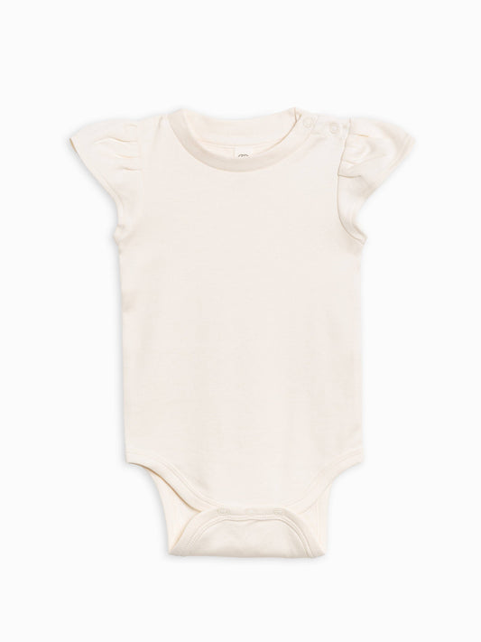 Pearl Petal Sleeve Bodysuit - Ivory