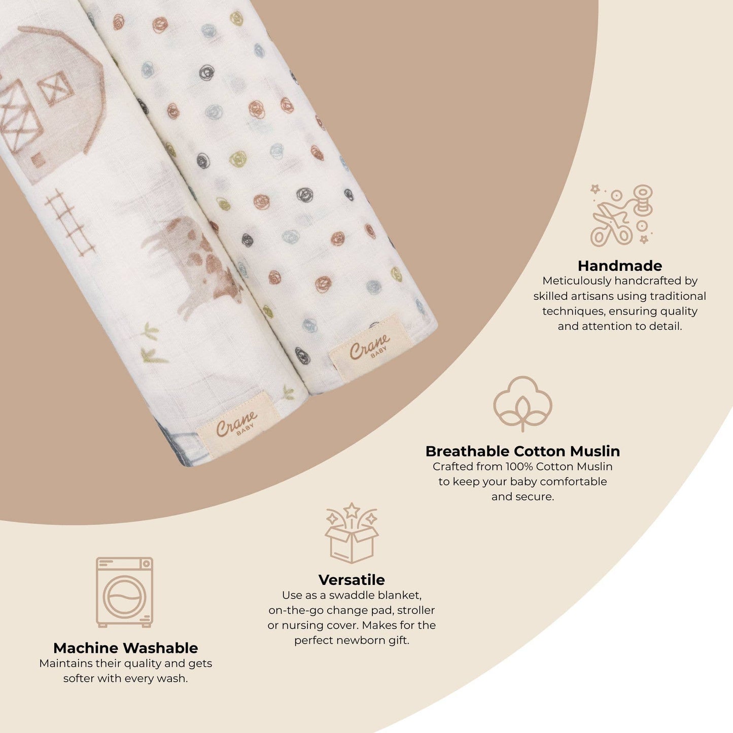 Muslin Swaddle Set - Farmhouse