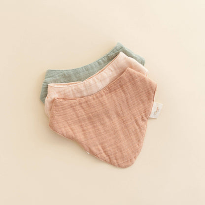 Muslin Bib Set - Rose