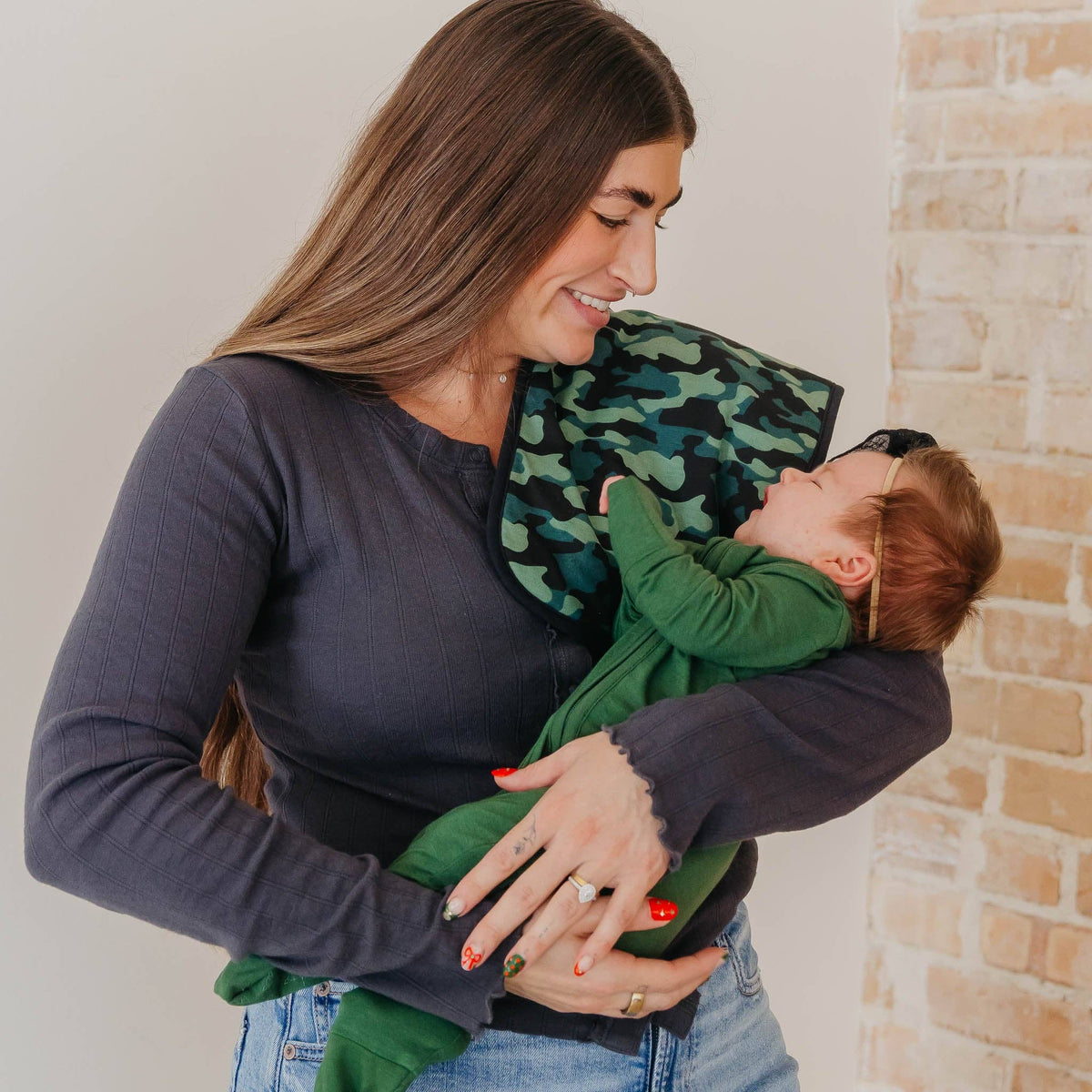 3 Pack Premium Burp Cloths - Hunter