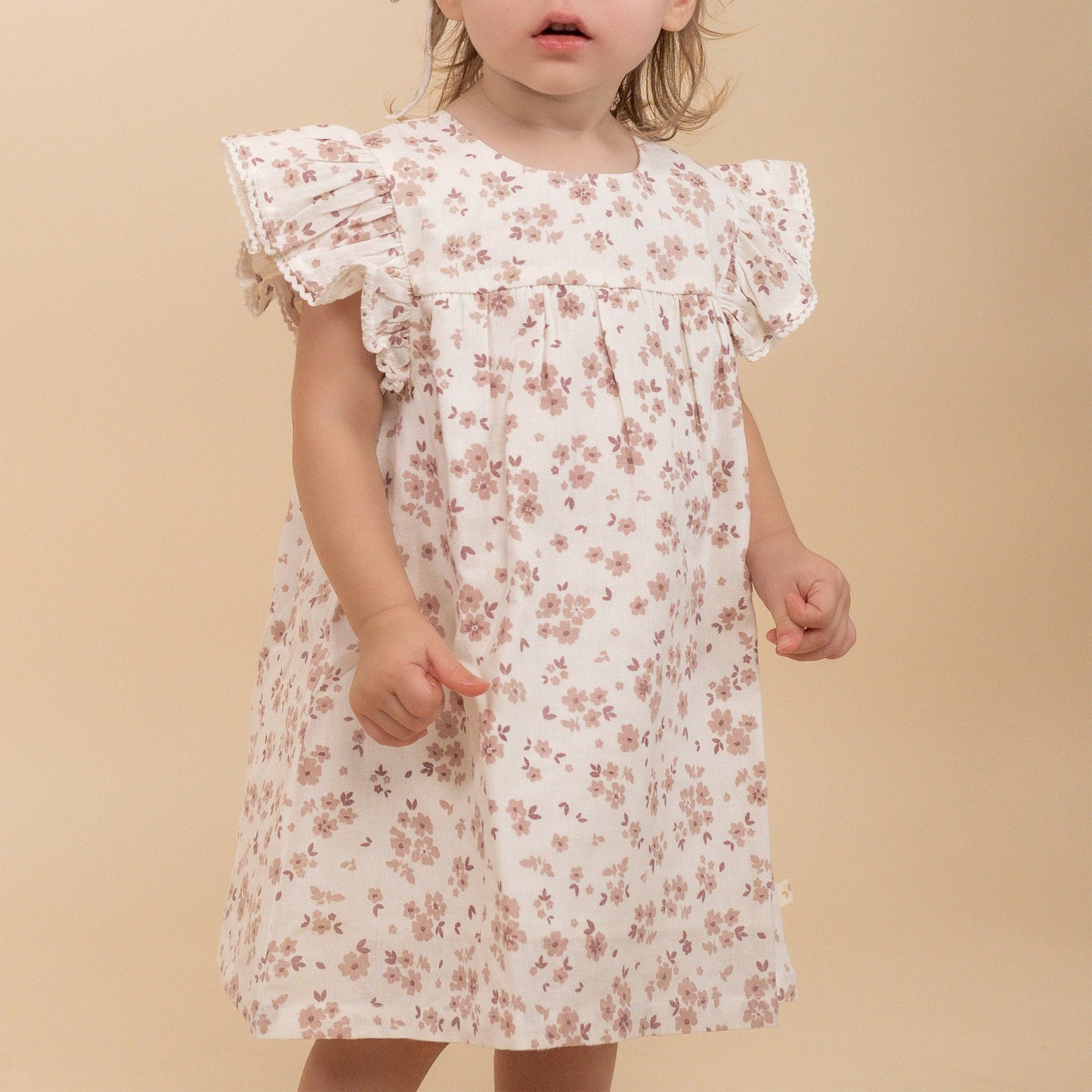 Organic Flutter Dress - Petit Floral