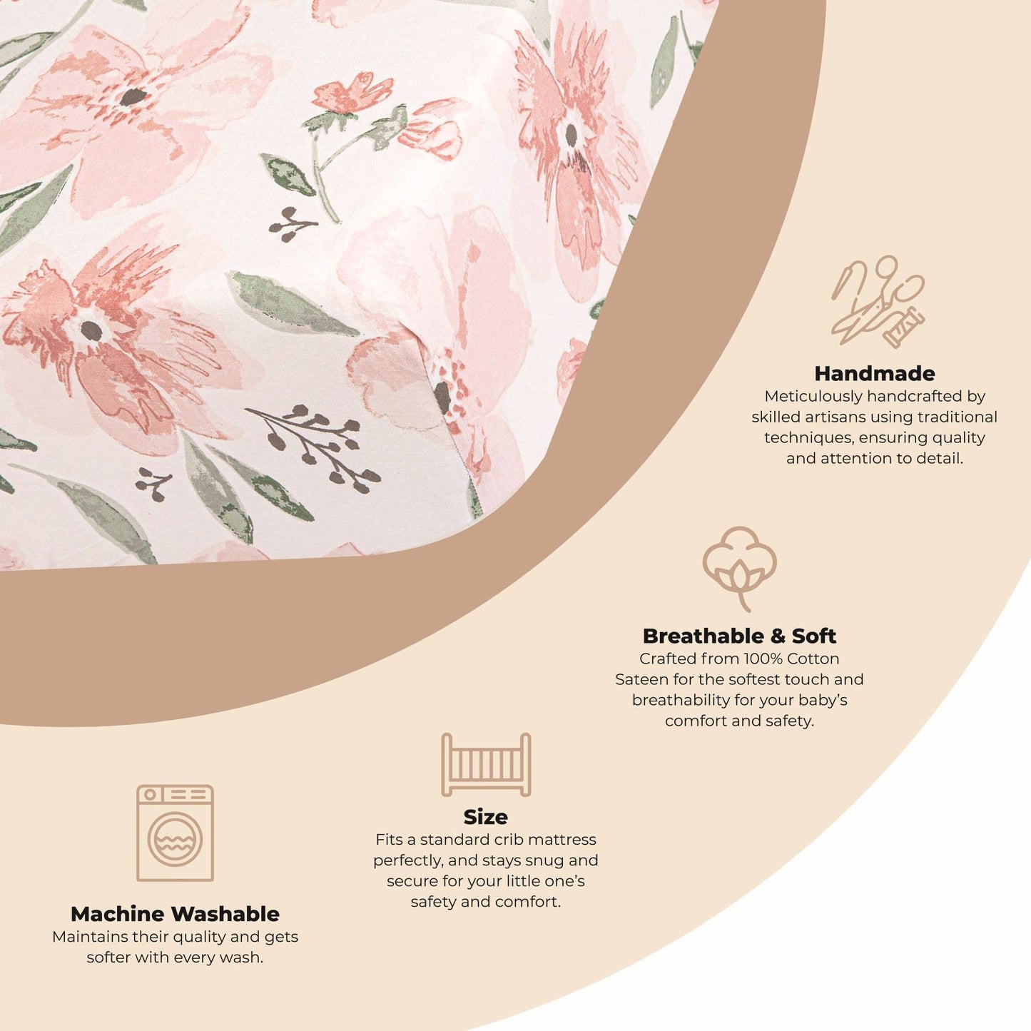 Fitted Crib Sheet - Parker