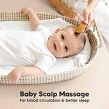 Baby Hair Brush and Comb Set: Walnut