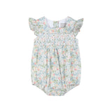 Smocked Flutter Romper - Floral