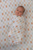 MUTED CHECK SWADDLE & BEANIE