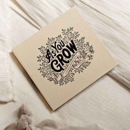 As You Grow: A Modern Memory Book for Baby (Baby Shower)