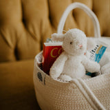 Rope Diaper Caddy - White