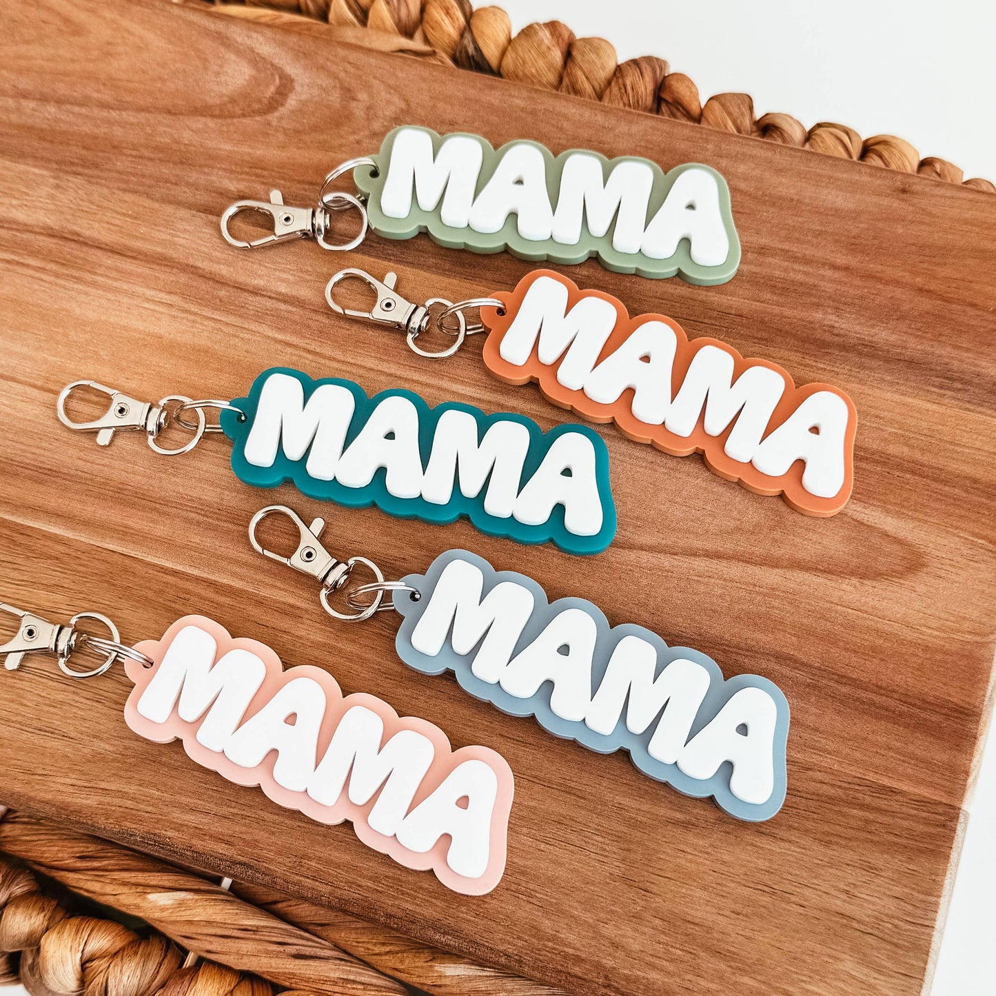 Mama 3D Acrylic Keychain