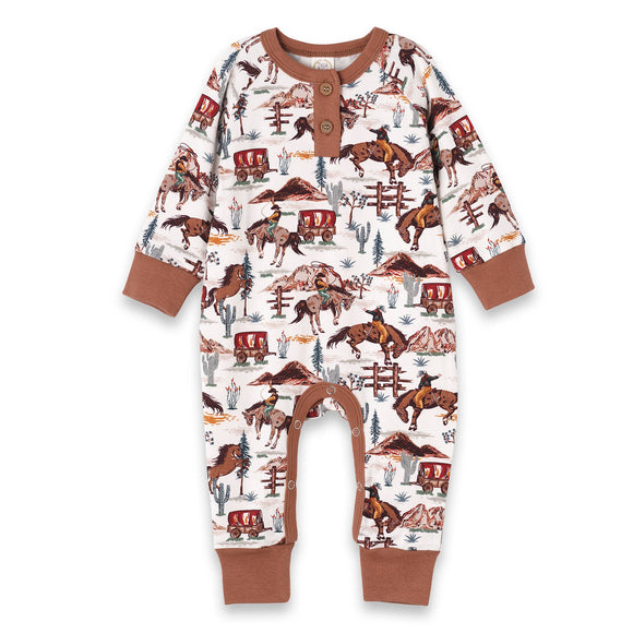 Western Spirit Bamboo Henley Romper