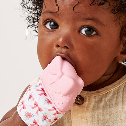 Itzy Mitt™ Silicone Teething Mitt - Bow