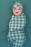 STORMY CHECK SWADDLE & BEANIE