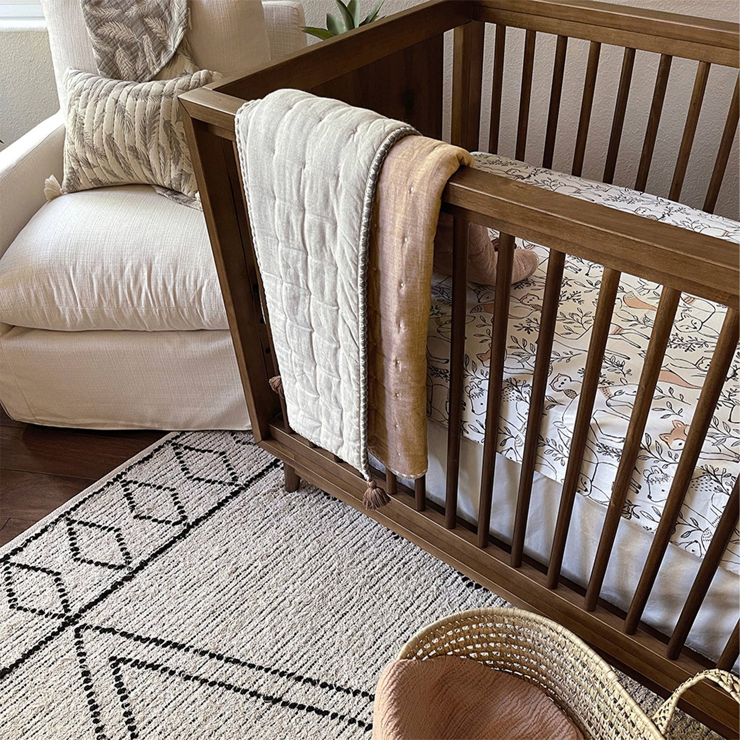 Fitted Crib Sheet - Ezra