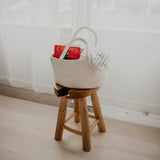 Rope Diaper Caddy - White