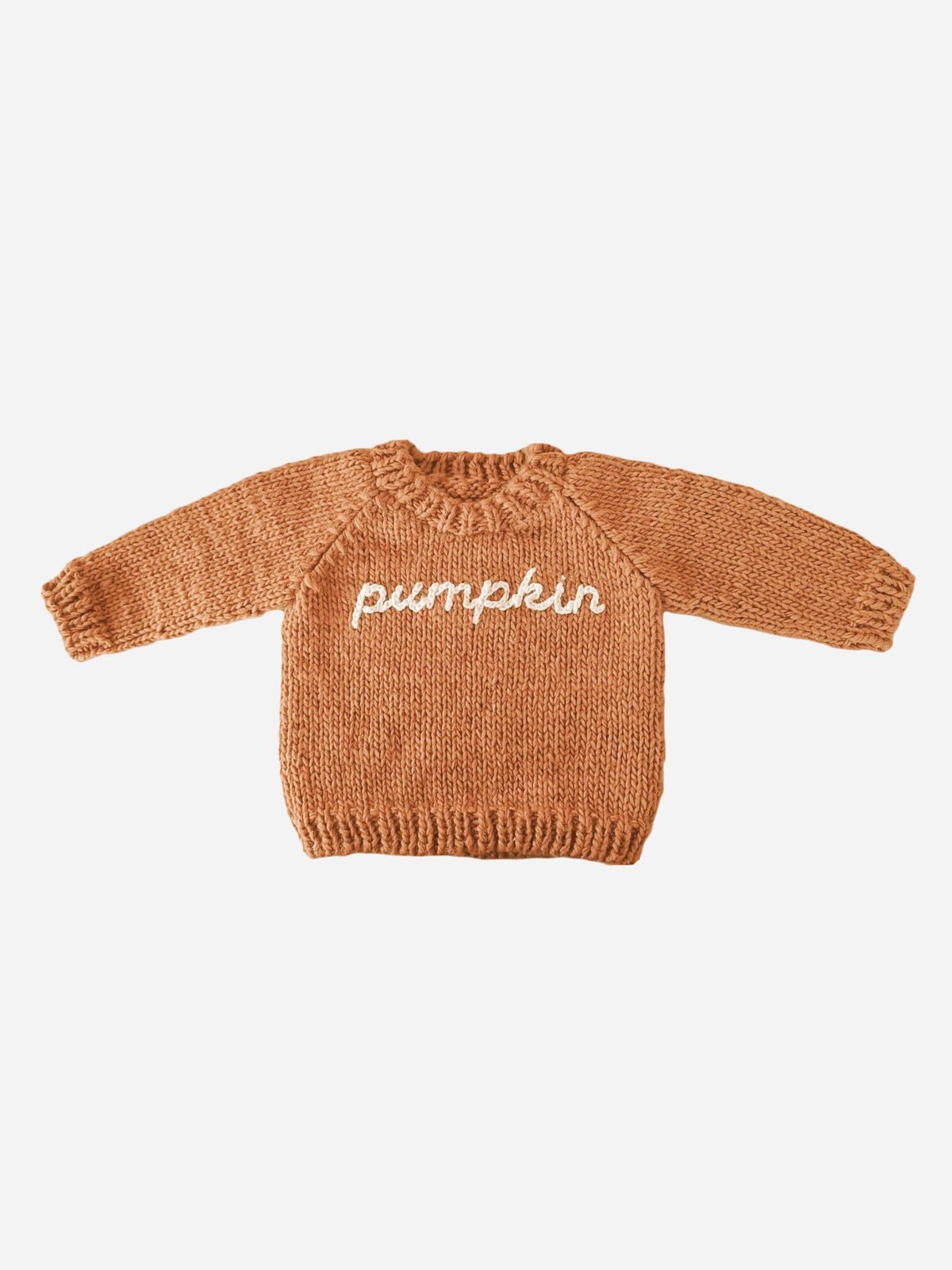 Knit Pullover Sweater - Pumpkin