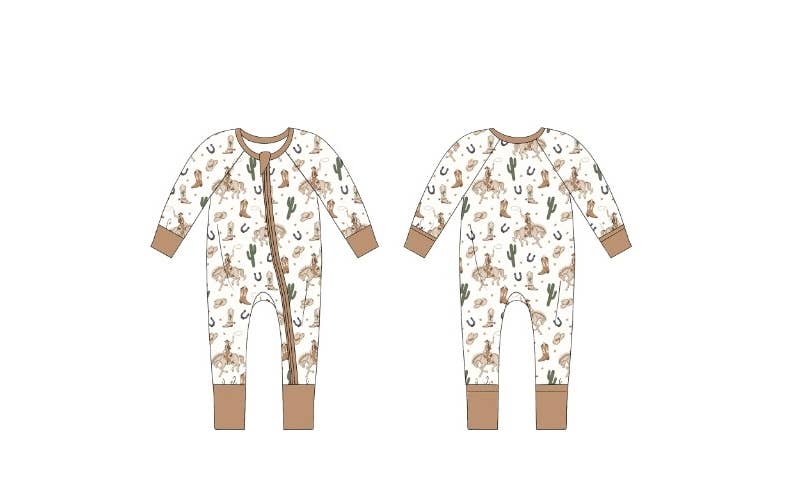 Western | Bamboo Zipper Pajamas