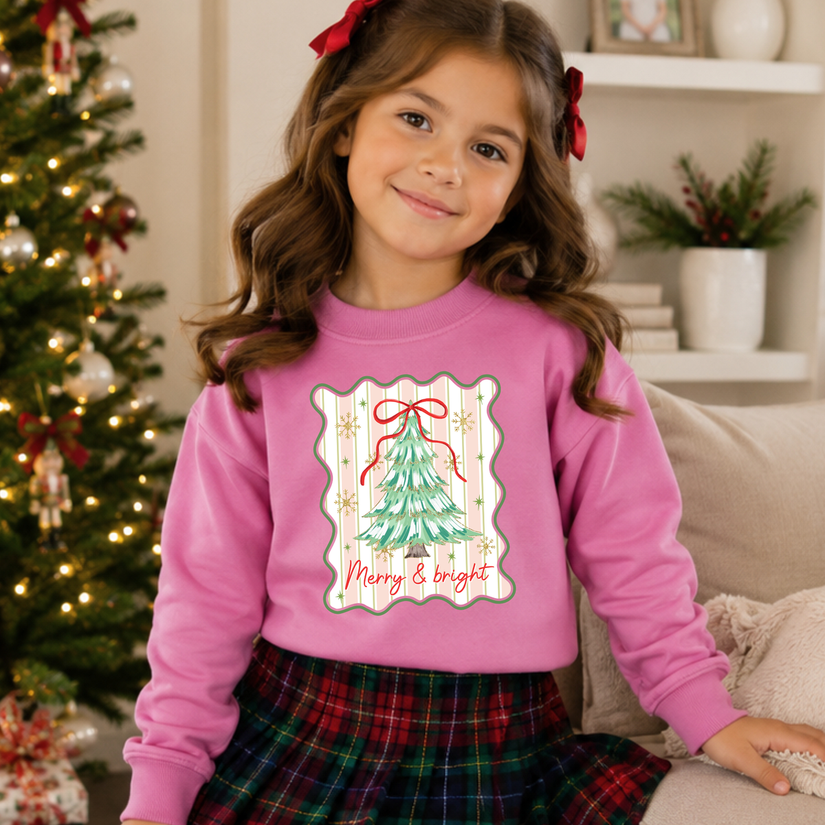Merry & Bright Christmas Sweatshirt