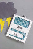 STORMY CHECK SWADDLE & BEANIE