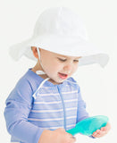 RuffleButts - White Sun Protective Hat