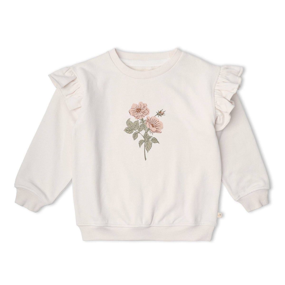 Org. Ruffle Sweatshirt - Bloom