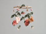 ChilDreams - Baby Mobile - Floral nursery mobile - Butterfly crib mobile