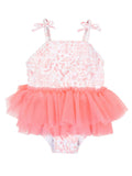 One Piece Suit Tulle Skirted - Seaside