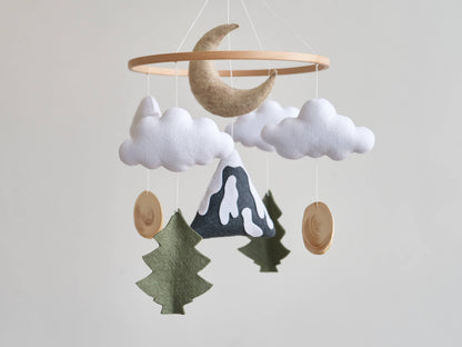 Baby mobile - Mountain nursery mobile - Baby crib mobile