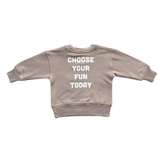 Boxy Sweatshirt Bamboo - Smiley