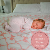 Beautiful Bows Muslin Swaddle Blanket