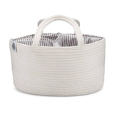 Rope Diaper Caddy - White