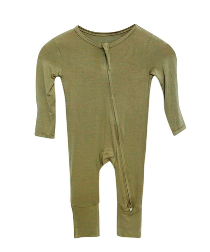LUXE Bamboo Footless Pajama - Moss