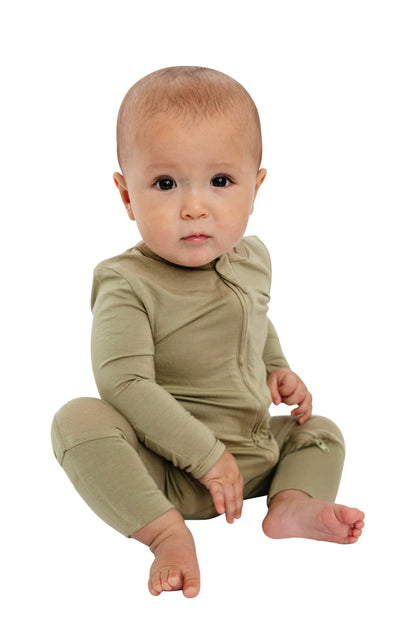LUXE Bamboo Footless Pajama - Moss