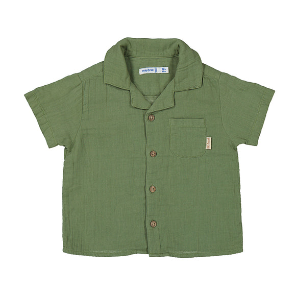 Mayoral - Muslin Button-up in Sage