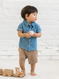 Organic Graham Chambray Button Down