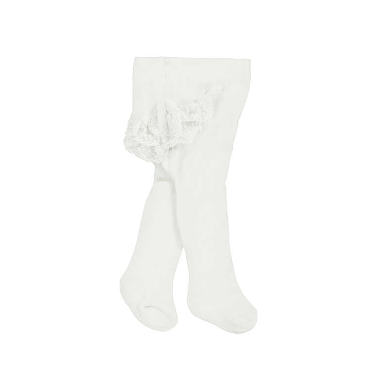 Mayoral - Ruffle Back Tights - White