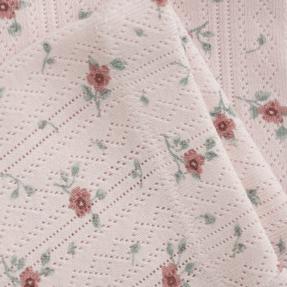 En Fant - Pointelle Leggings - Rose Floral