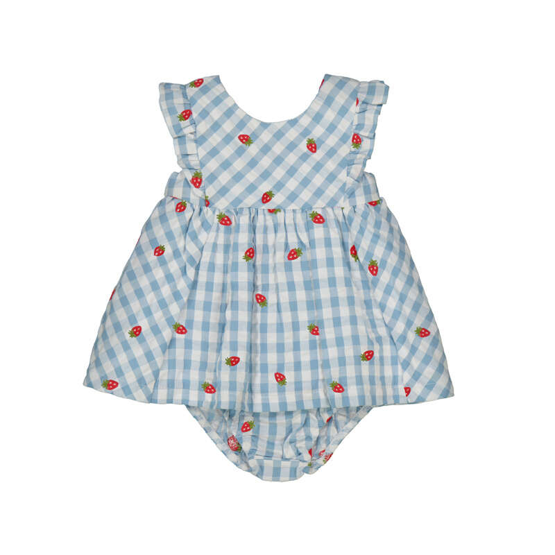 Mayoral - Cotton Dress - Berry Check