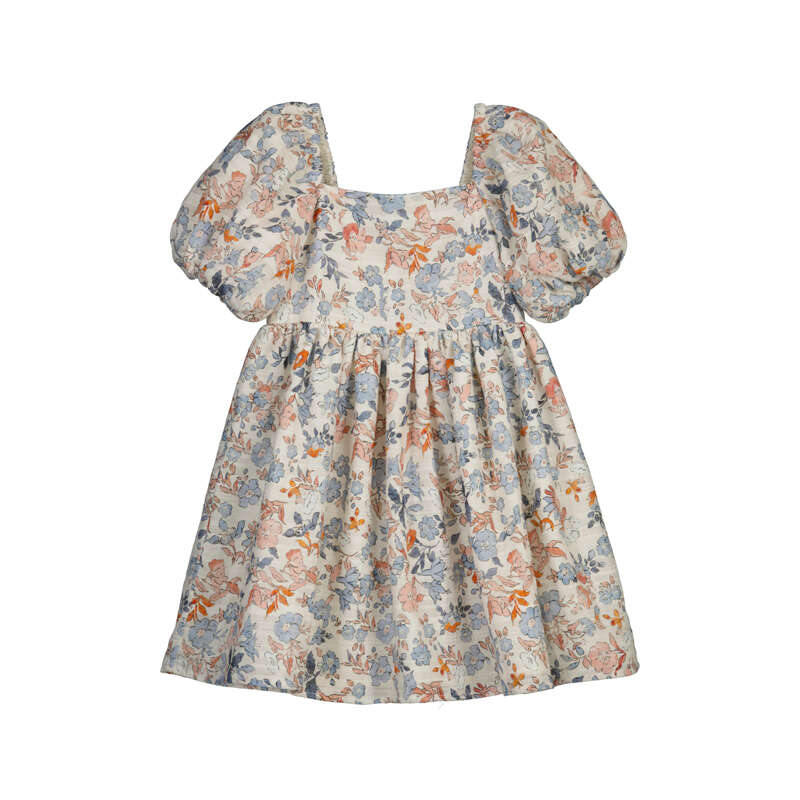 baby cotton dress boutique Mayoral - Puff Sleeve or Easter celebrations Color:soft green 48x32 Polyester Haggar | atf-oc-02.03.25