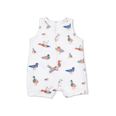 Angel Dear - Sleeveless Romper - Ducks